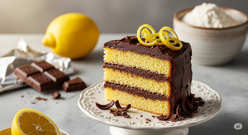 Lemon-and-Chocolate Doberge Cake Recipe