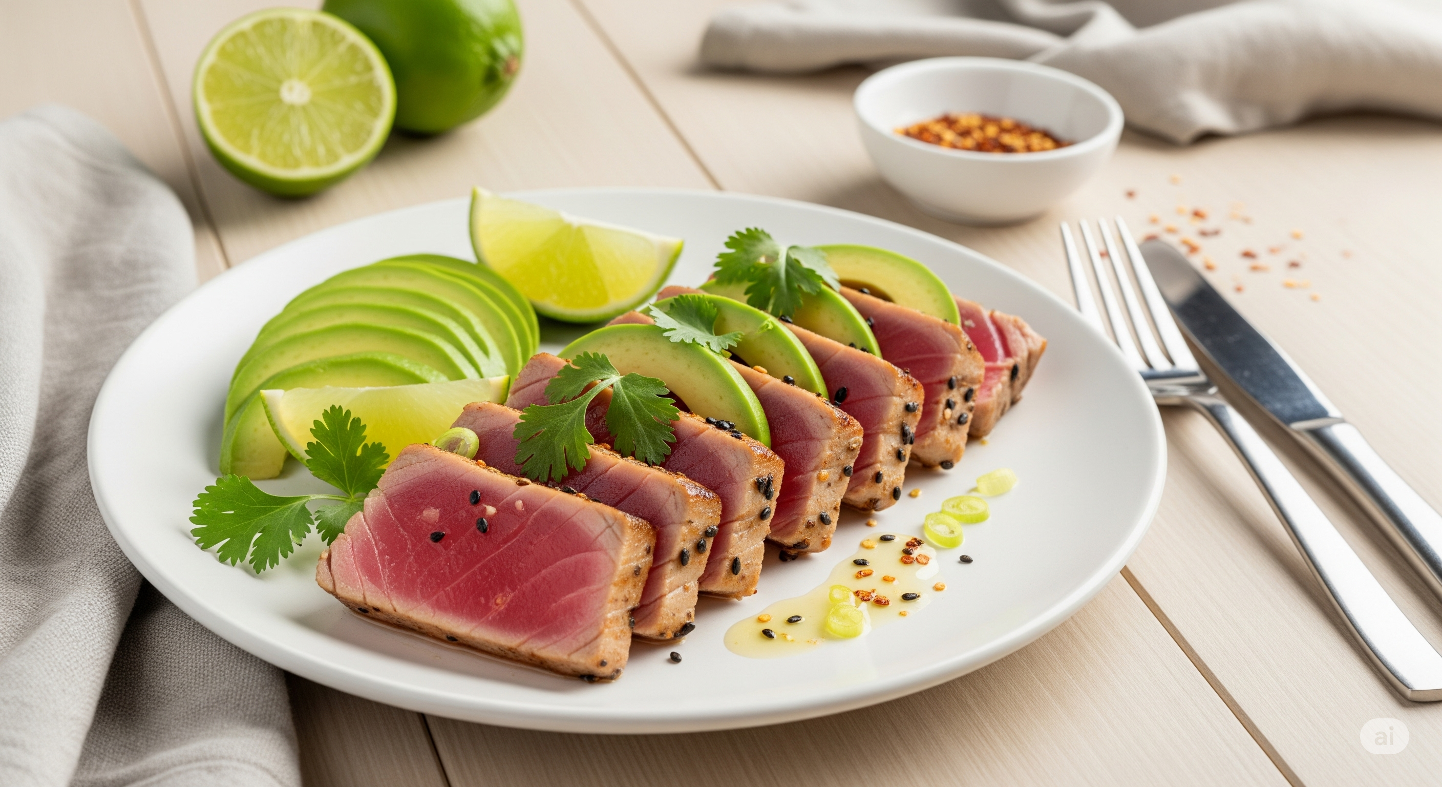 Pan-Seared Tuna with Avocado Recipe
