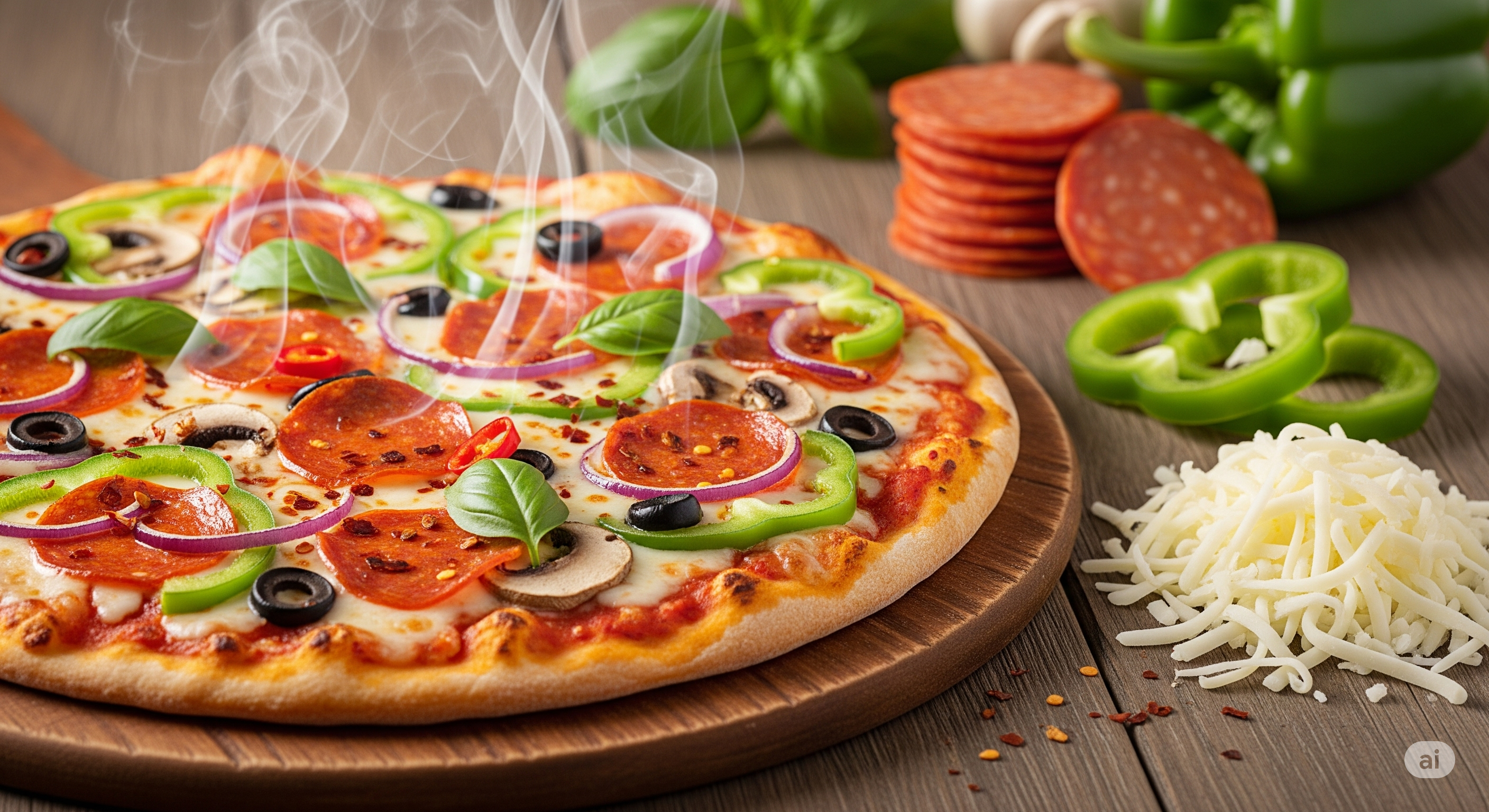 Perfect Loaded Supreme Pizza