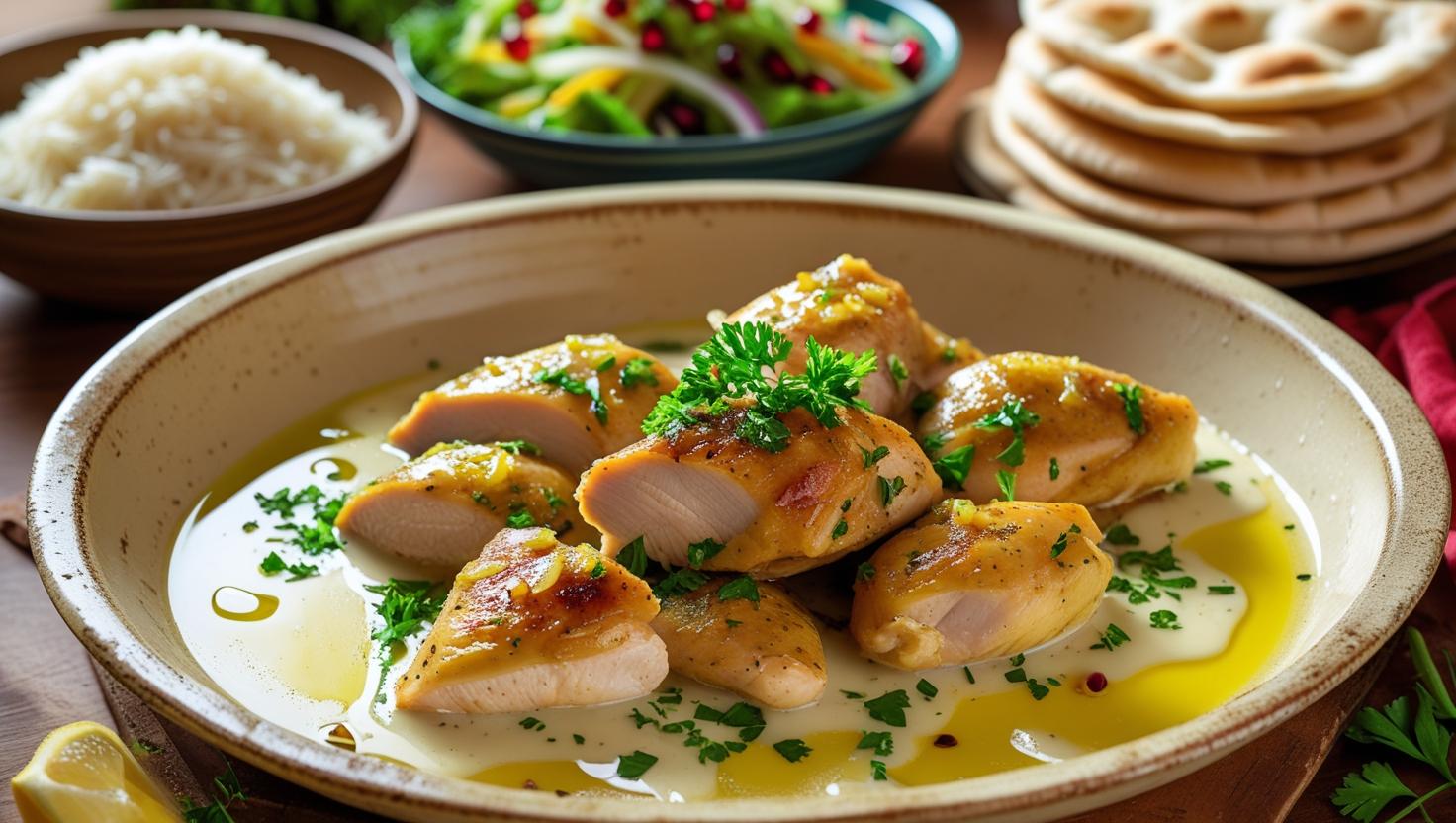 Lebanese Lemon Garlic Chicken Recipe