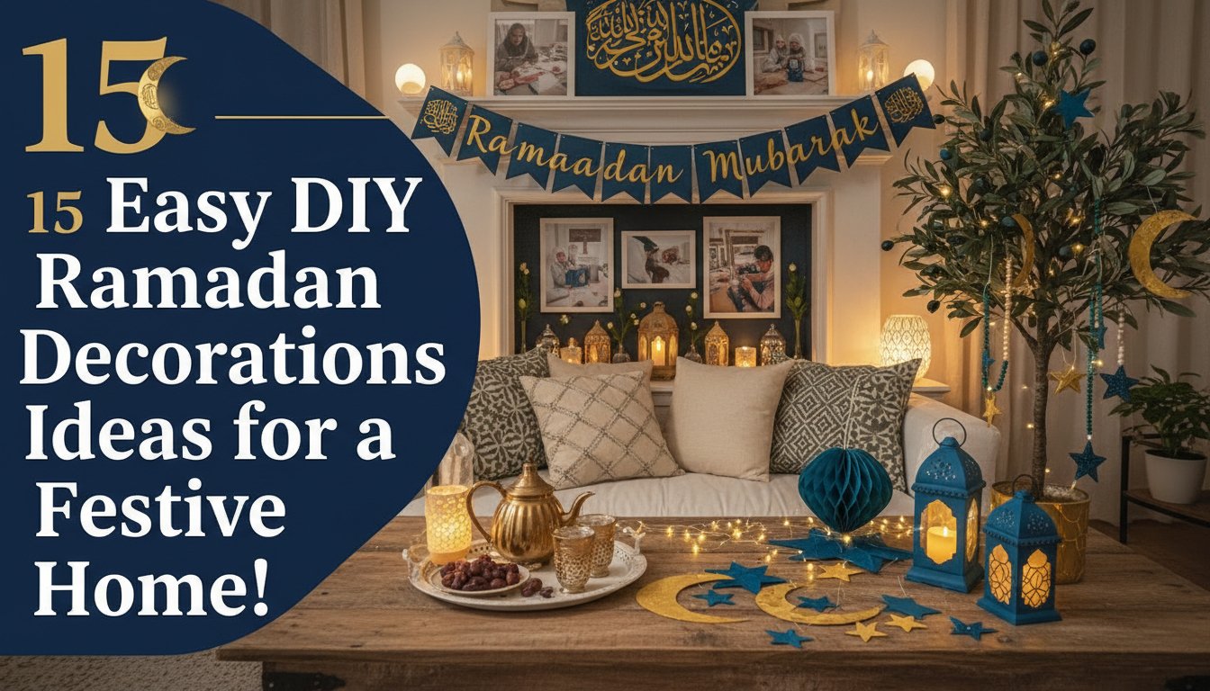 🌙 15 Easy DIY Ramadan Decorations Ideas for a Festive Home!