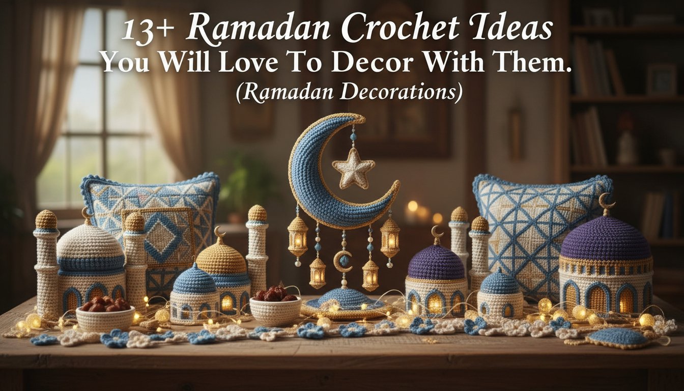 13+ Ramadan Crochet Ideas You Will Love To Decor With Them.(Ramadan Decorations)