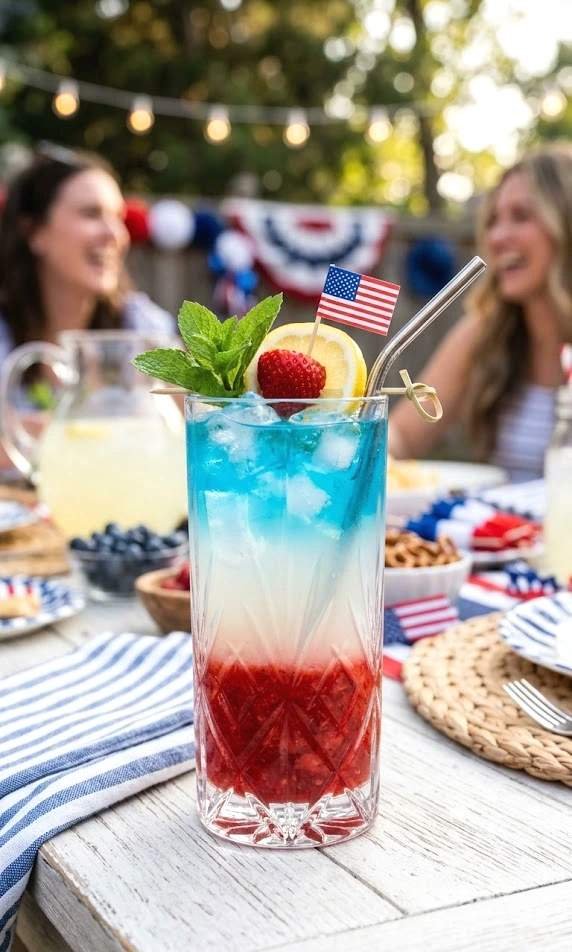 layered berry lemonade