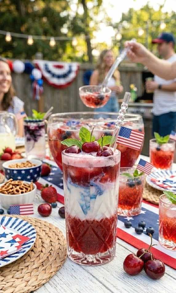 cherry coconut mocktail
