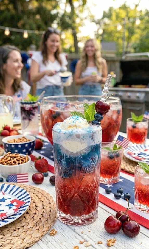 star-spangled soda float