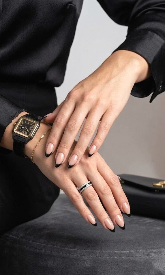 black french tips