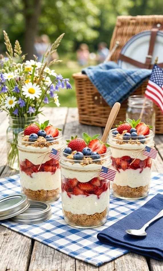 berry cheesecake cups