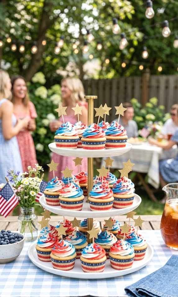 firecracker cupcakes