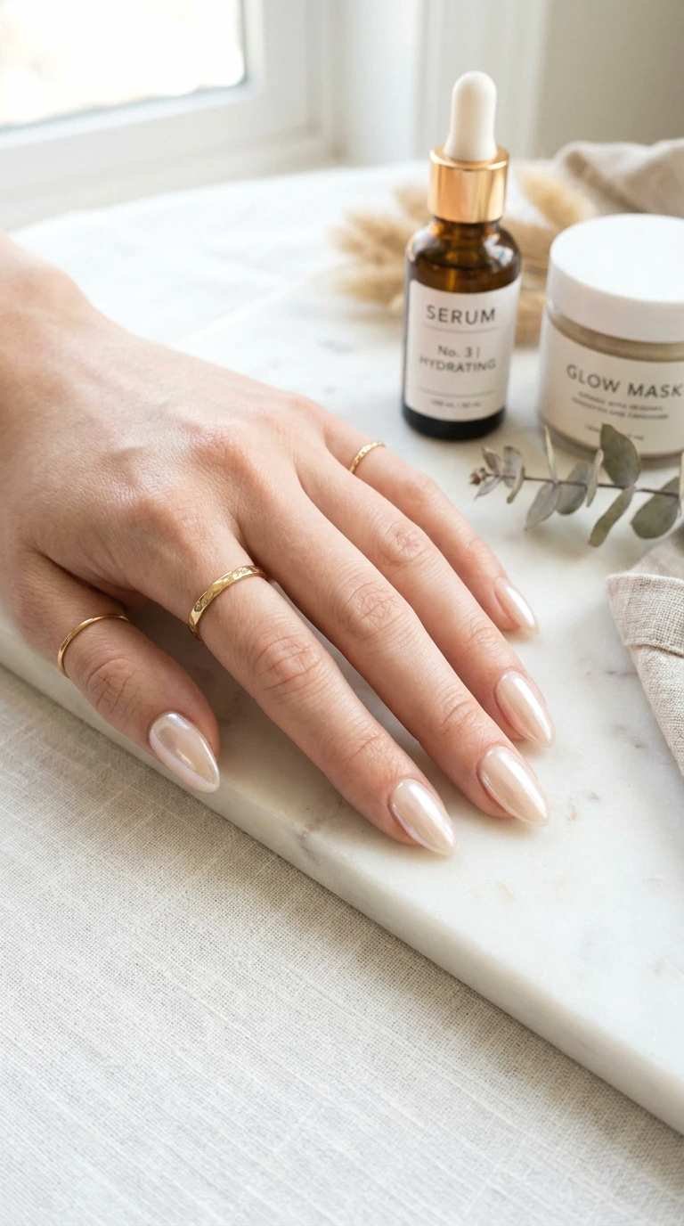 classic silver mirror chrome nails