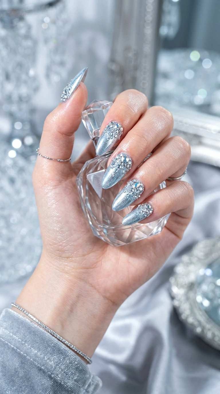 ice chrome nails