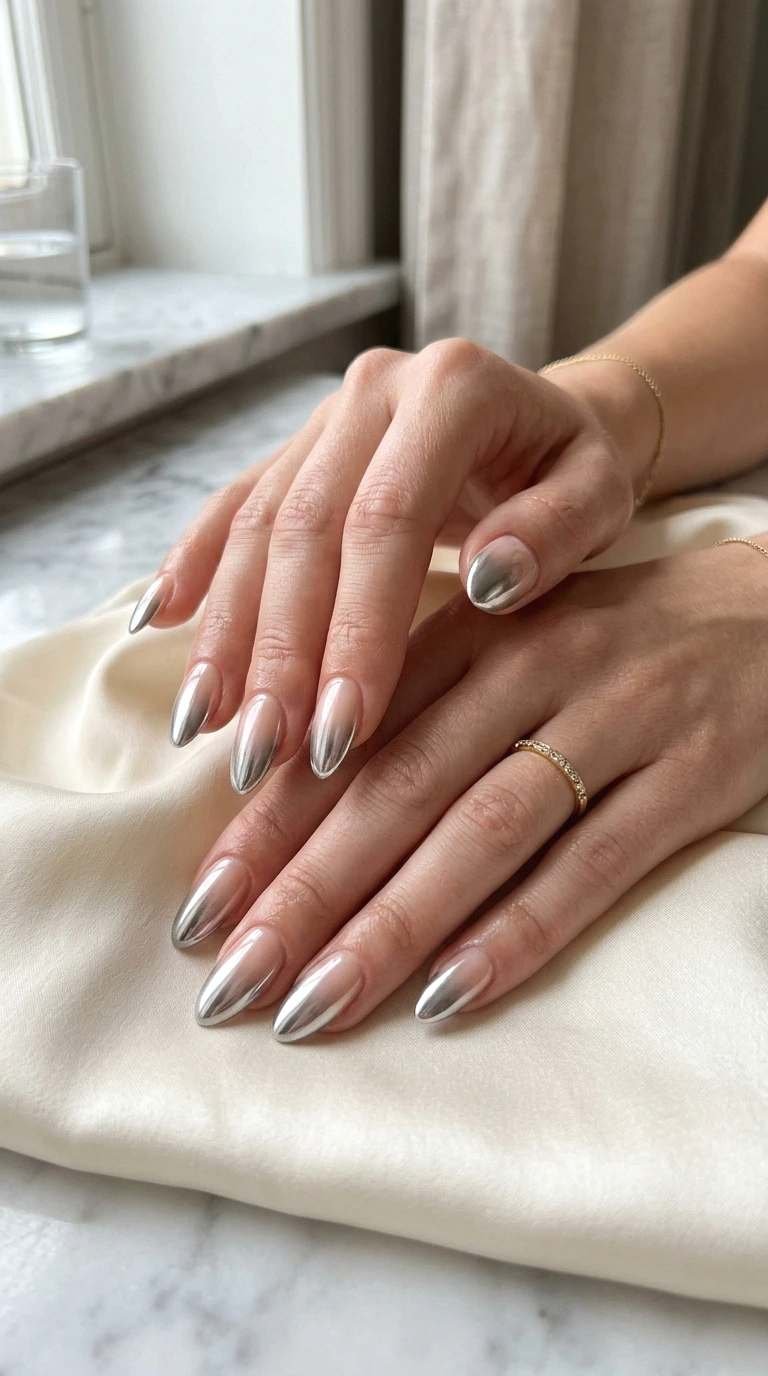 chrome ombre nails