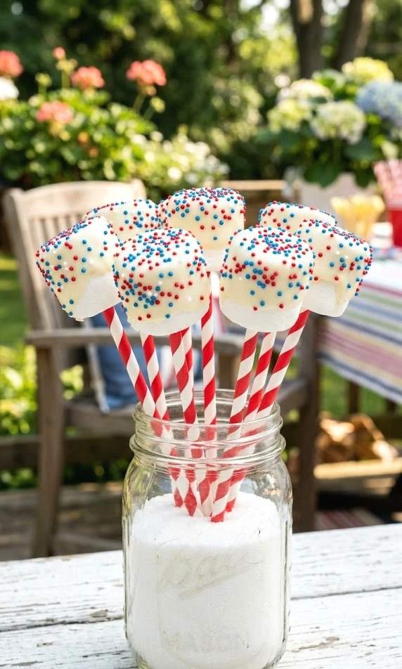 marshmallow sparkler pops