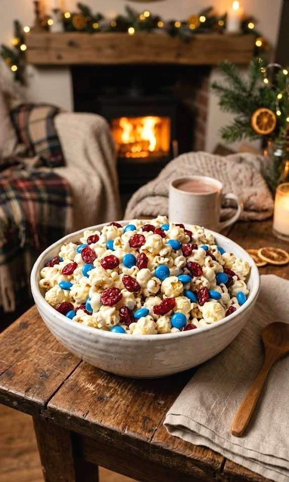 red, white, and blue popcorn munch