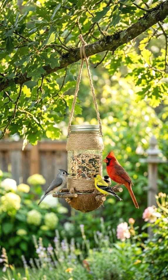 diy bird feeder station