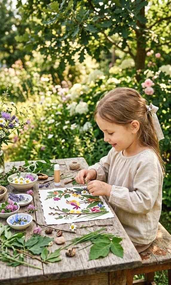 nature collage art
