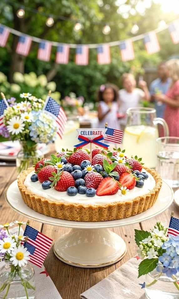 no-bake berry tart
