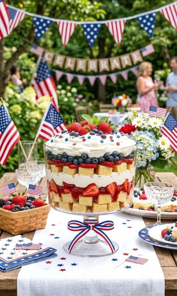 berry trifle dessert