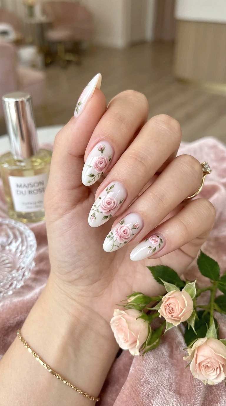 romantic rose blooms