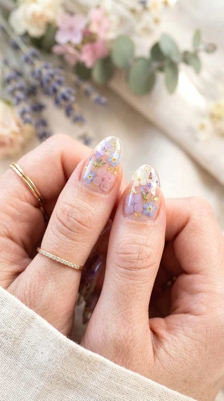 pressed flower fantasy