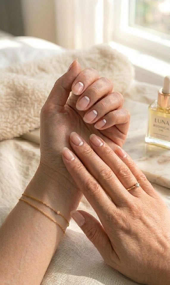 matte nude nails