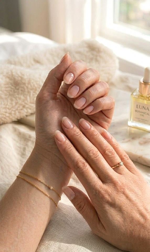 tiny heart accent nails