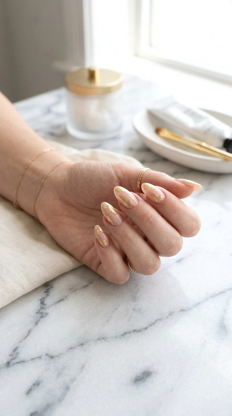 gold foil accents