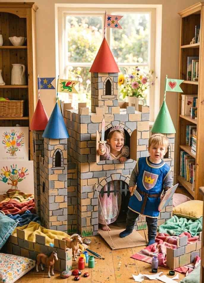 cardboard castle creation