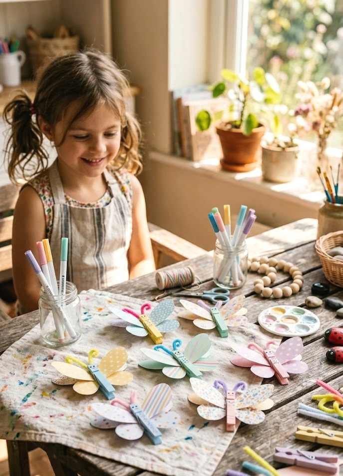 butterfly clothespin craft