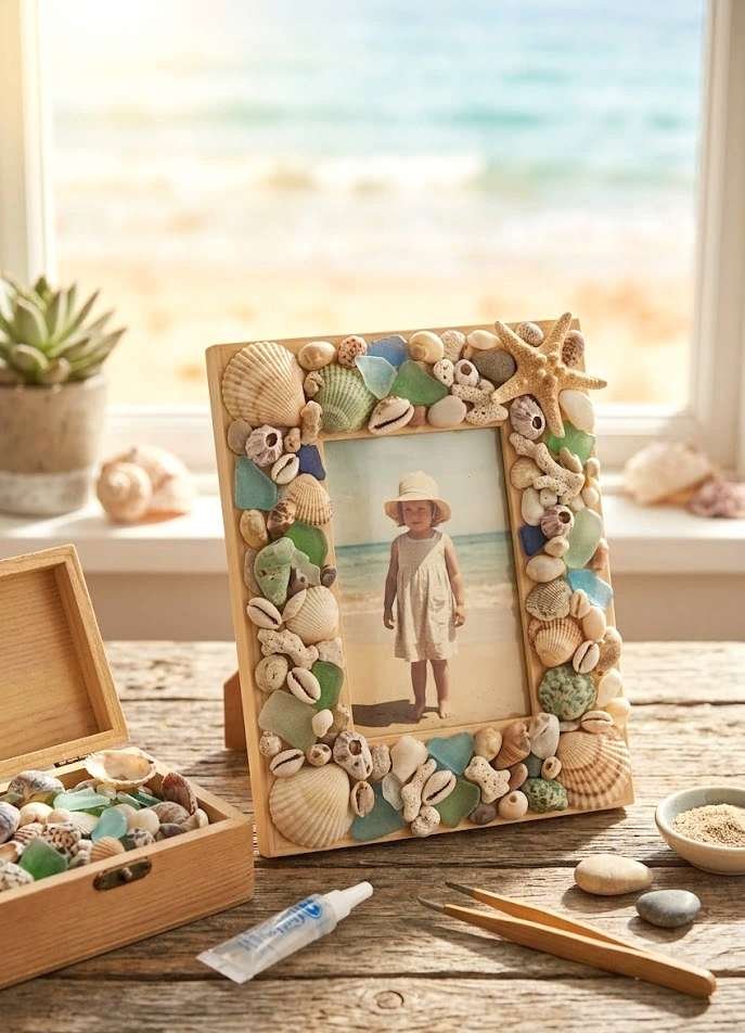 seashell picture frames