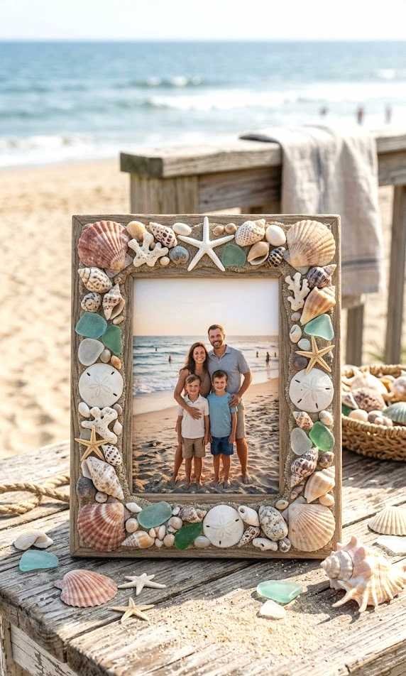 seashell picture frames