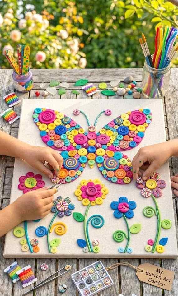 handprint flower garden