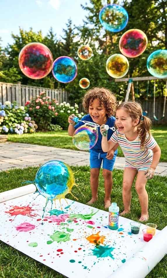 bubble painting art
