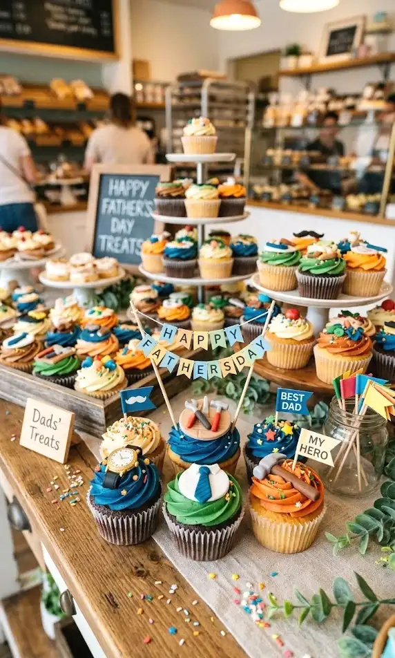 cupcake decorating station