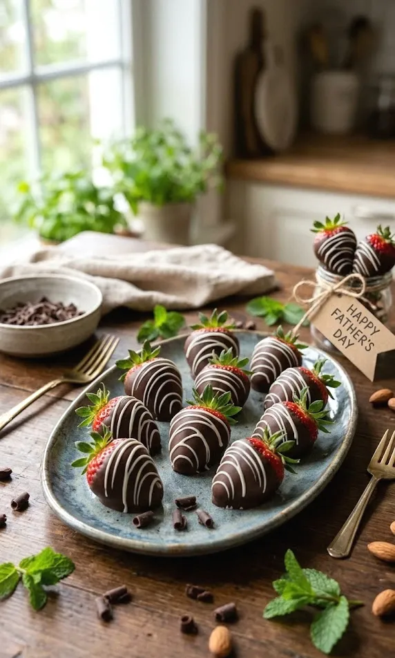 chocolate-covered strawberries