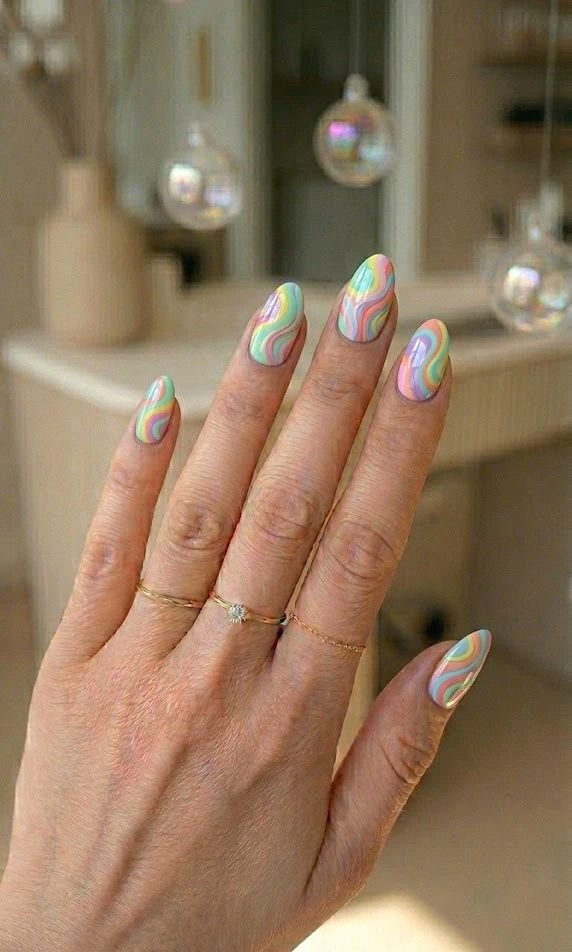 cow print nails