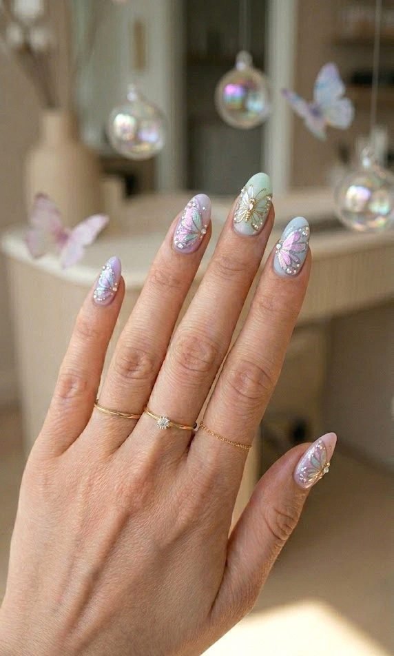butterfly nails