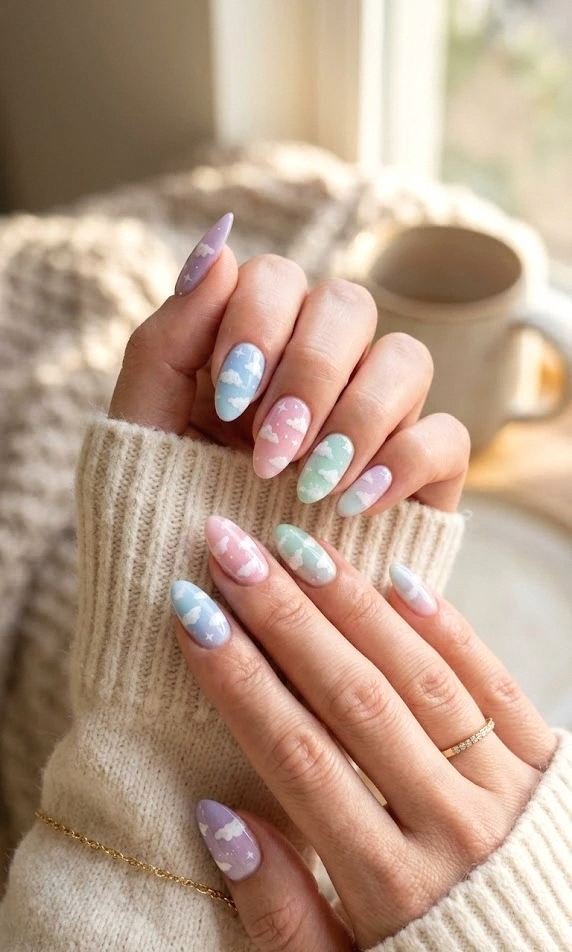 dreamy pastel clouds